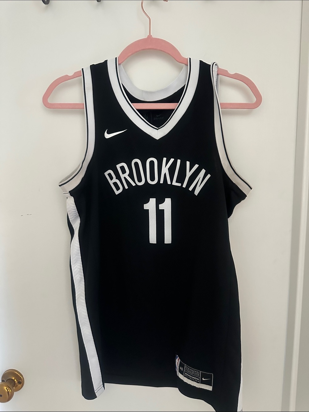 Nike Black Brooklyn Irving Jersey